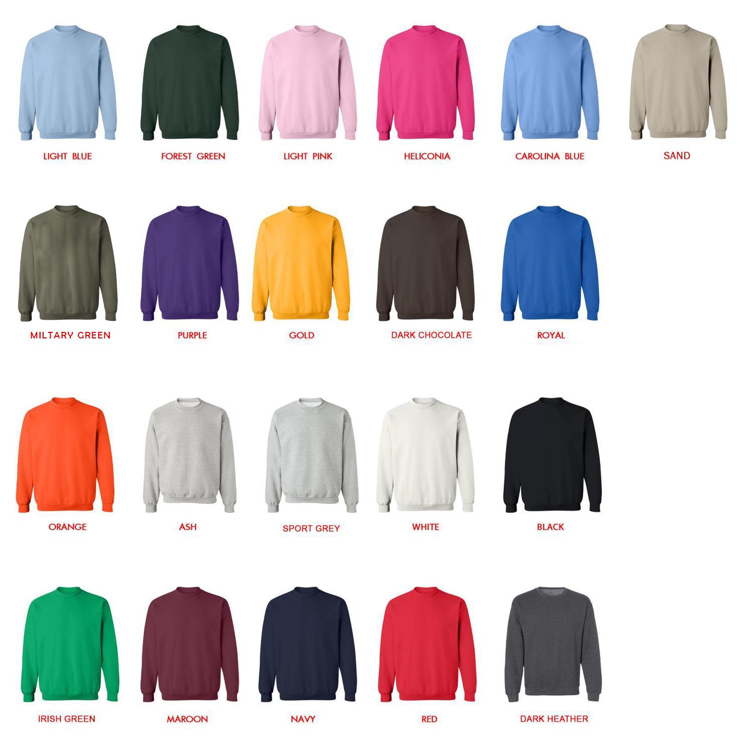 sweatshirt color chart - Danganronpa Shop