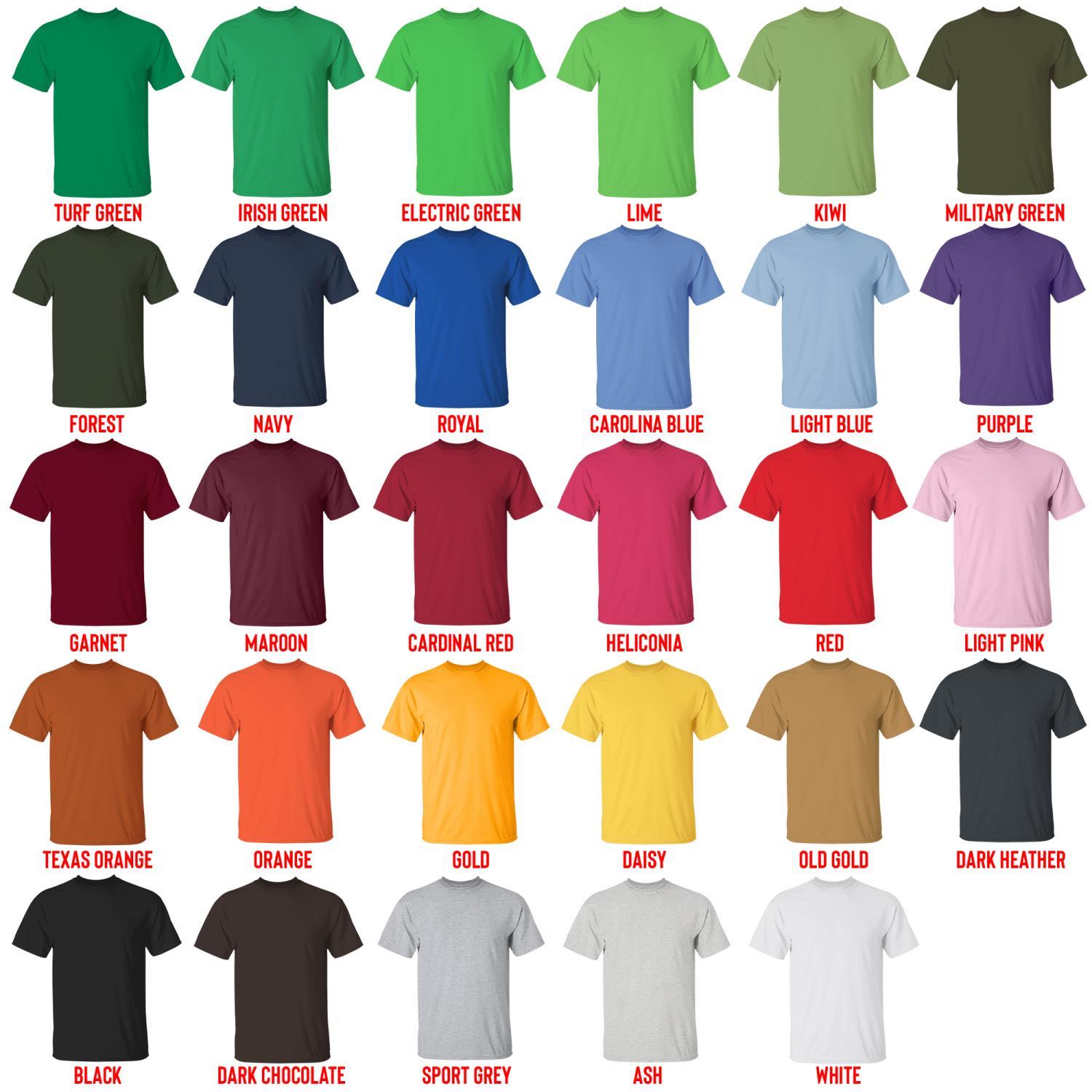 t shirt color chart - Danganronpa Shop