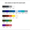 tank top color chart - Danganronpa Shop